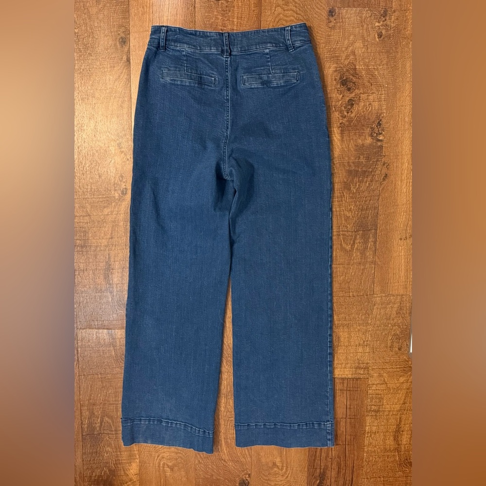 Bagatelle Collection Wide Leg Jeans Women Size 29 High Rise Dark Wash - Picture 3 of 5